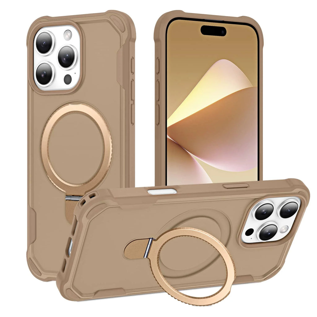 Magnetic Ring Stand Case for iPhone 16e / 16 / 15 / 14 / 13 / 12 / 11 Series