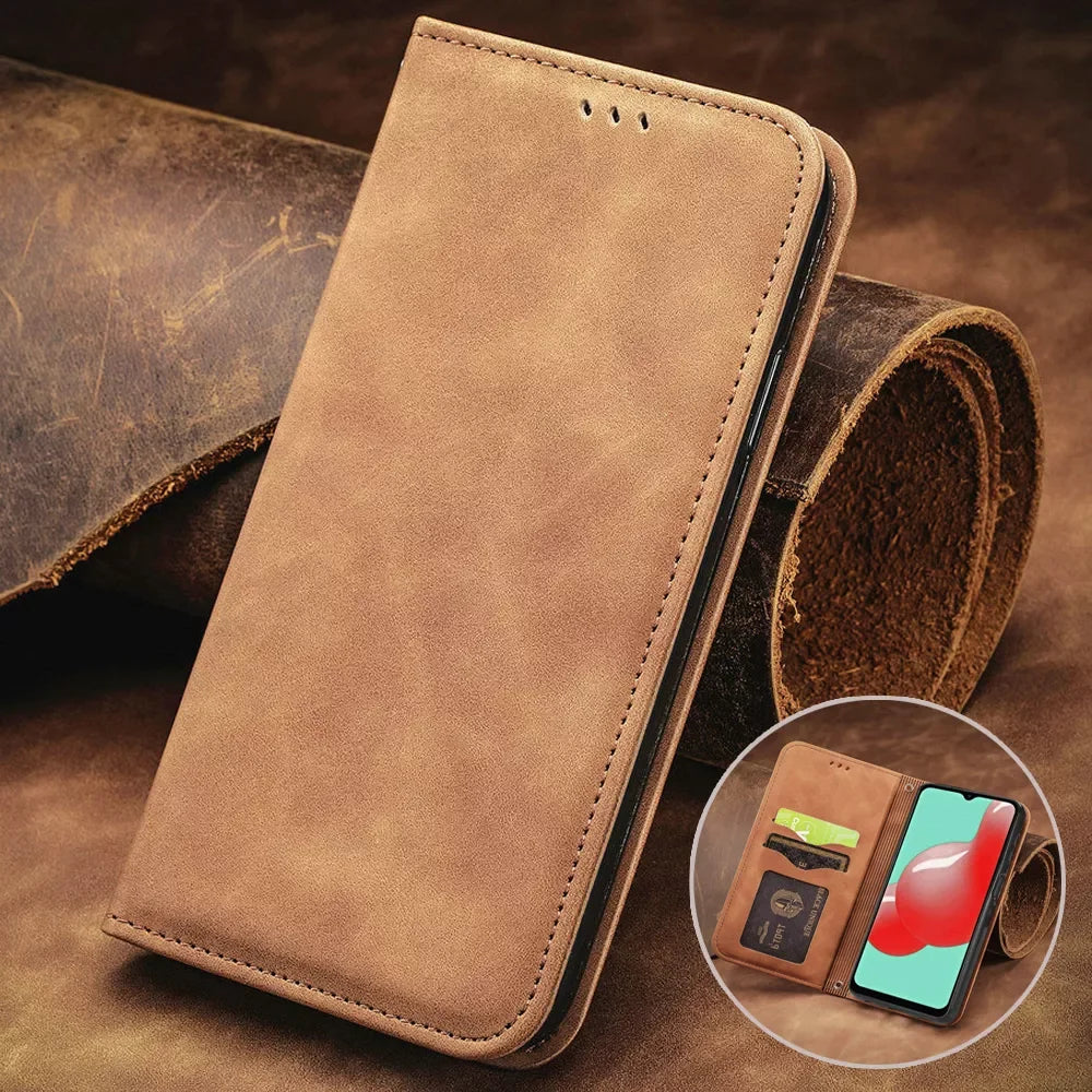 Magnetic Leather Wallet Case for Google Pixel 7/6 Series