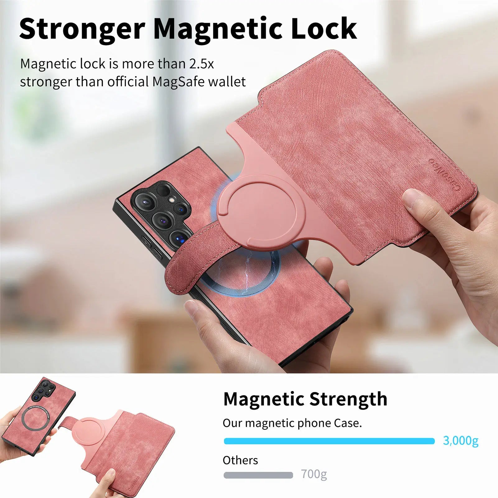 Detachable Magnetic Wallet Case for Samsung Galaxy S / Note / M Series