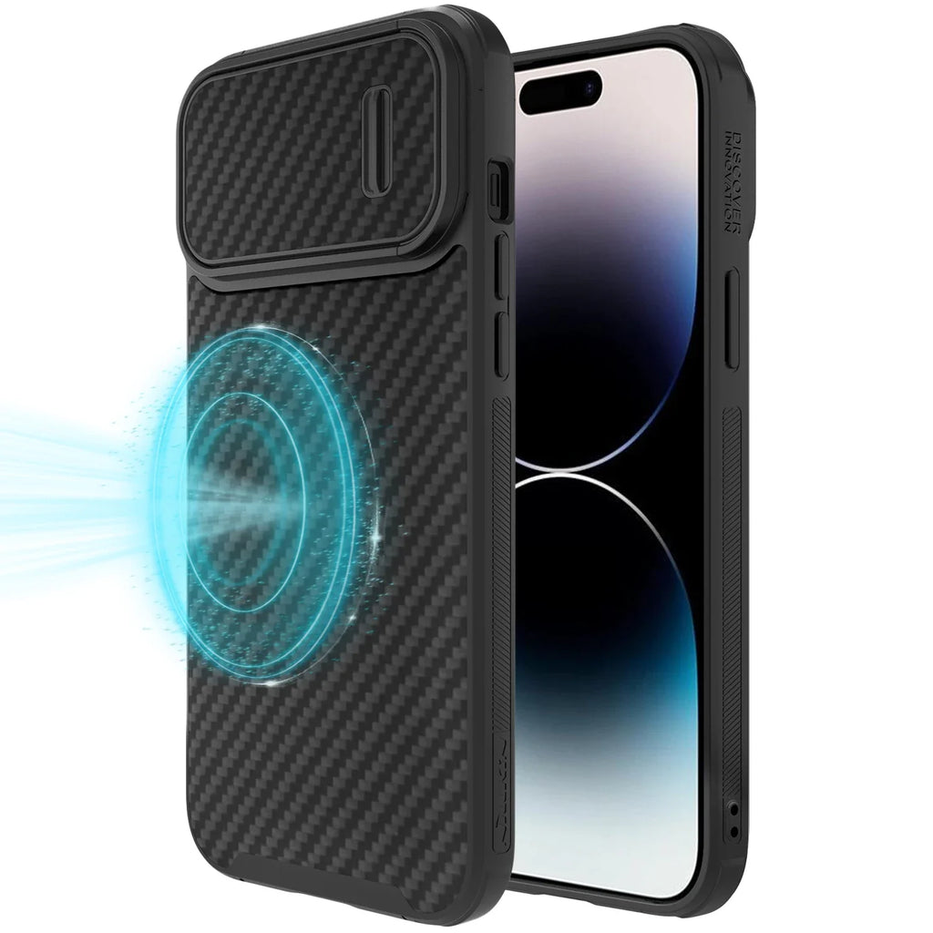 Nillkin Carbon Fiber Slide Camera Case for iPhone 14 Pro Max / Pro