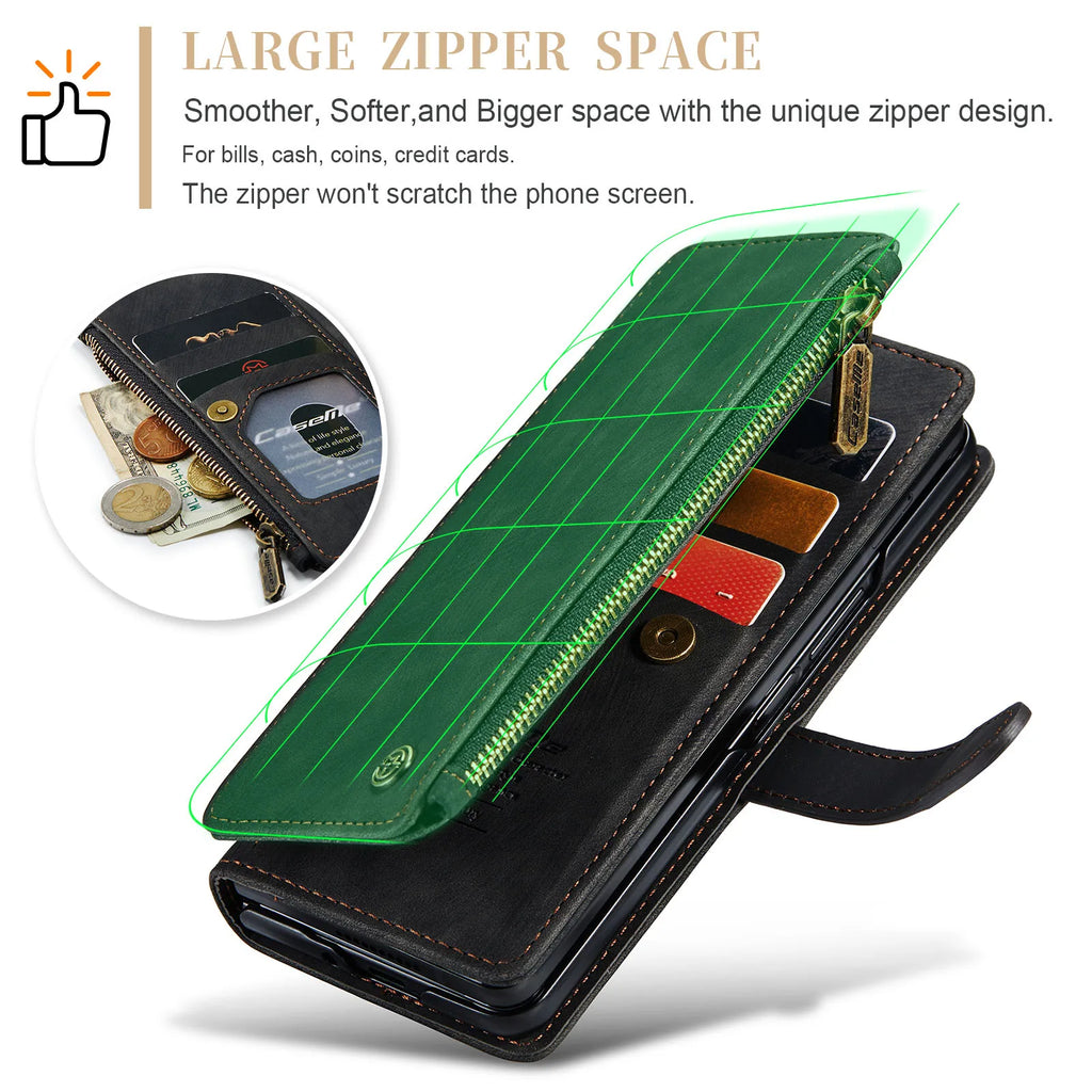 Magnetic Wallet Flip Case for Samsung Galaxy Z Fold 3 / Z Fold 4