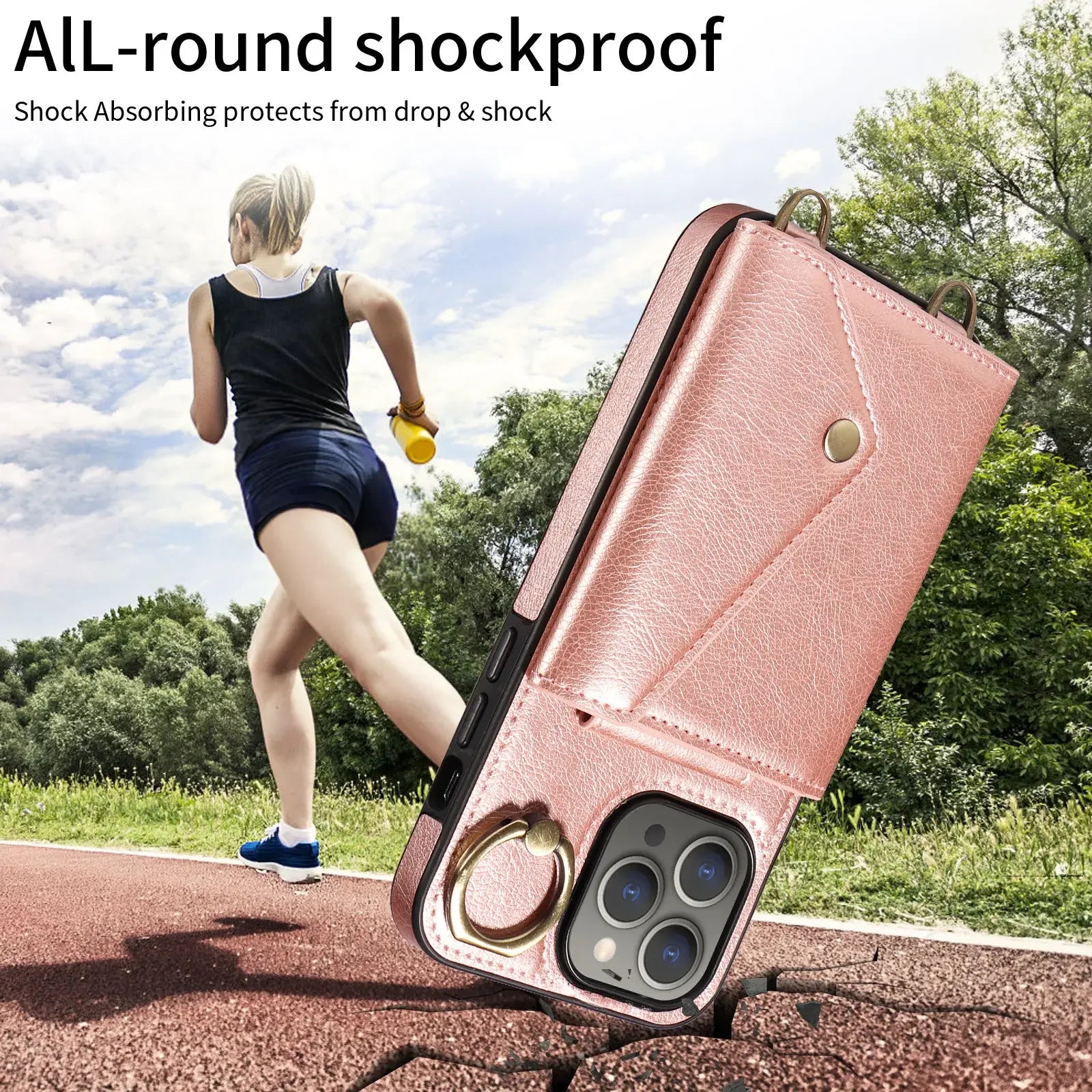 Leather Wallet Case for iPhone 15 / 14 / 13 / 12 / 11 Series
