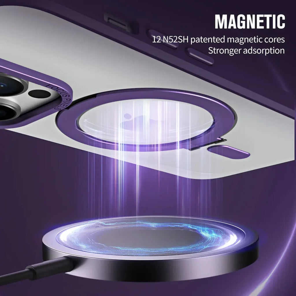 Magnetic Invisible Stand Case for iPhone 14 / 13 / 12 / 11 Series