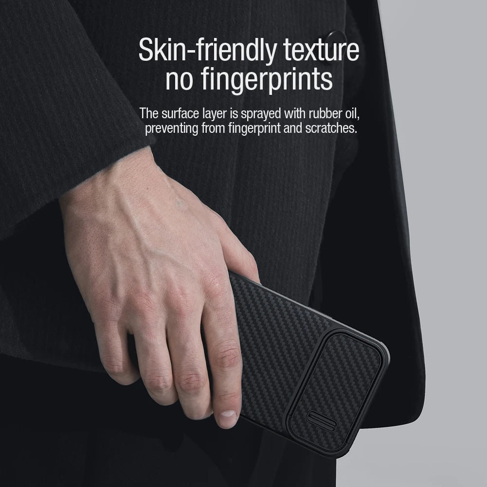 Nillkin Carbon Fiber Slide Camera Case for iPhone 14 Pro Max / Pro