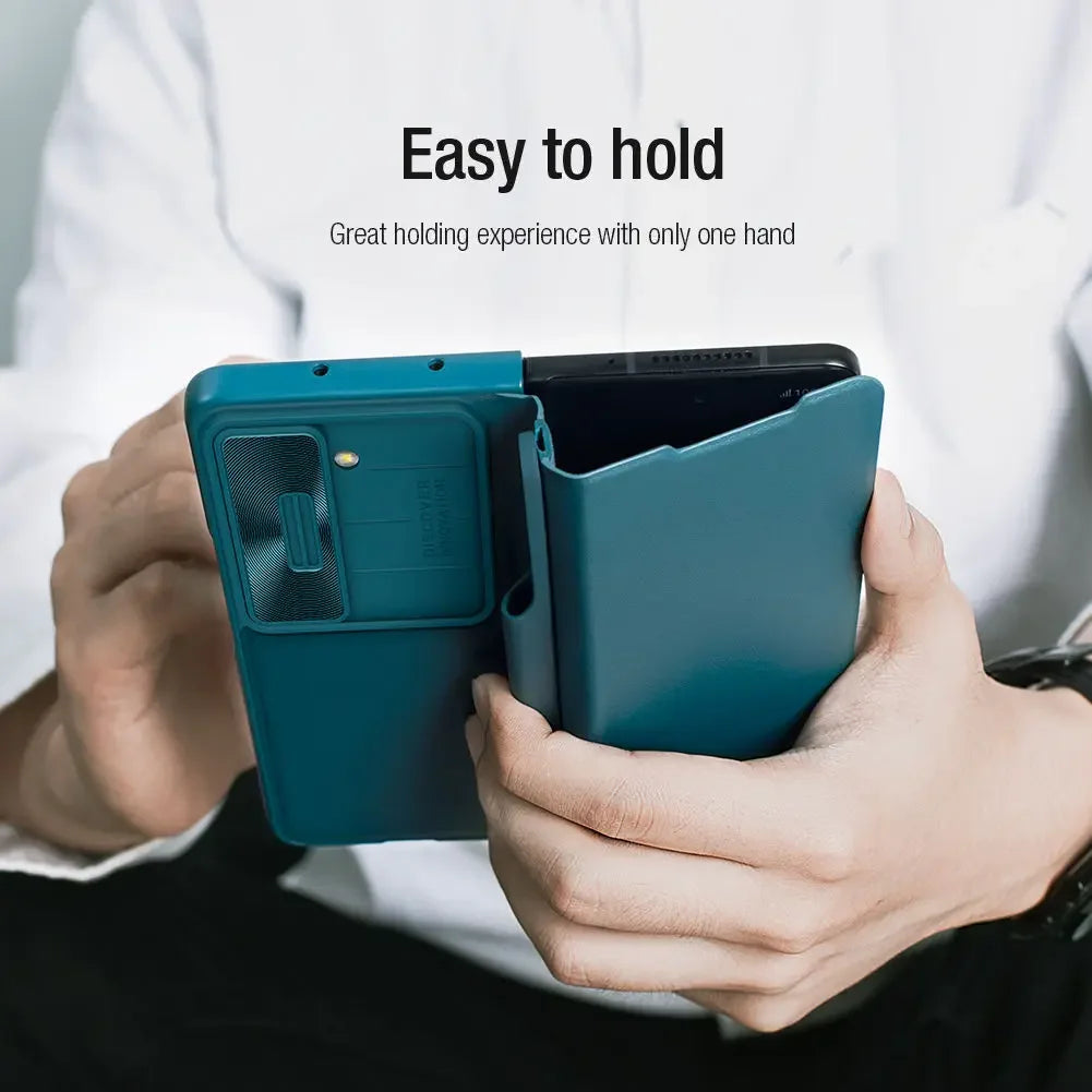 NILLKIN Qin Leather Case for Samsung Galaxy Z Fold 5 with S-Pen Holder