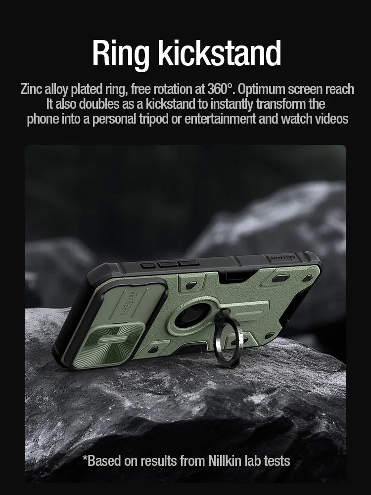 Nillkin Ring Stand Camera Protection Case for iPhone 15 Pro Max / Pro