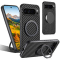 Magnetic Carbon Fiber Kickstand Case for Google Pixel 9/8/7/6 Series