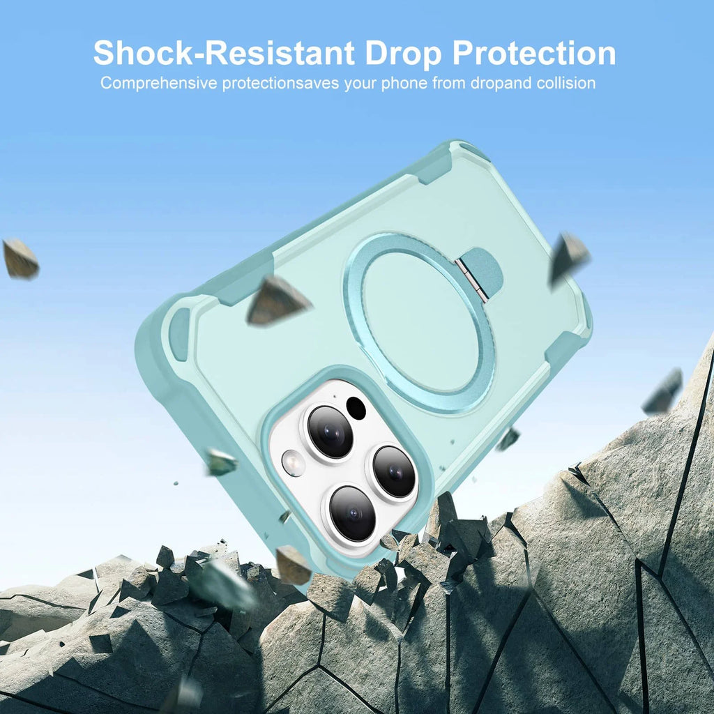 Magnetic Ring Stand Case for iPhone 16e / 16 / 15 / 14 / 13 / 12 / 11 Series