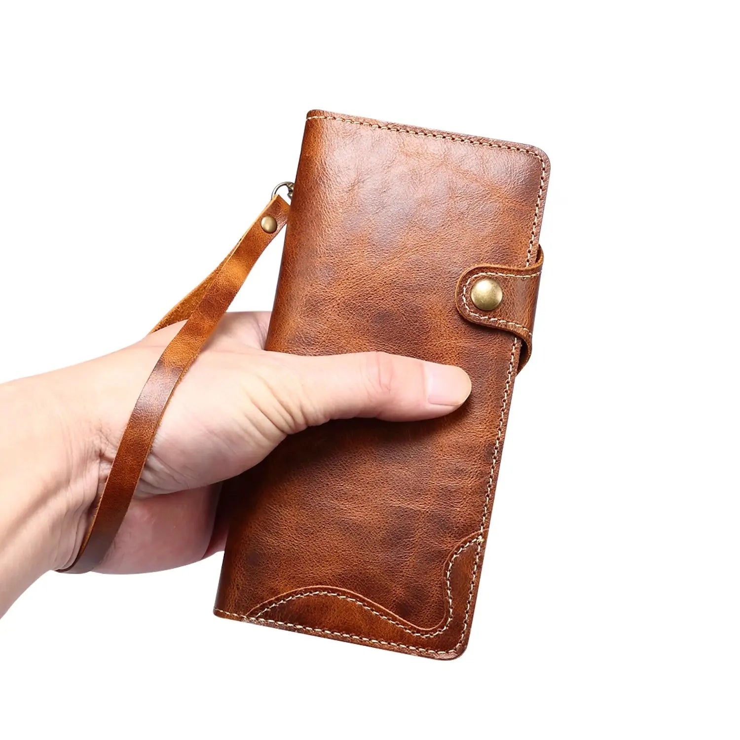 Genuine Leather Wallet Case for Samsung Galaxy S & Note Series