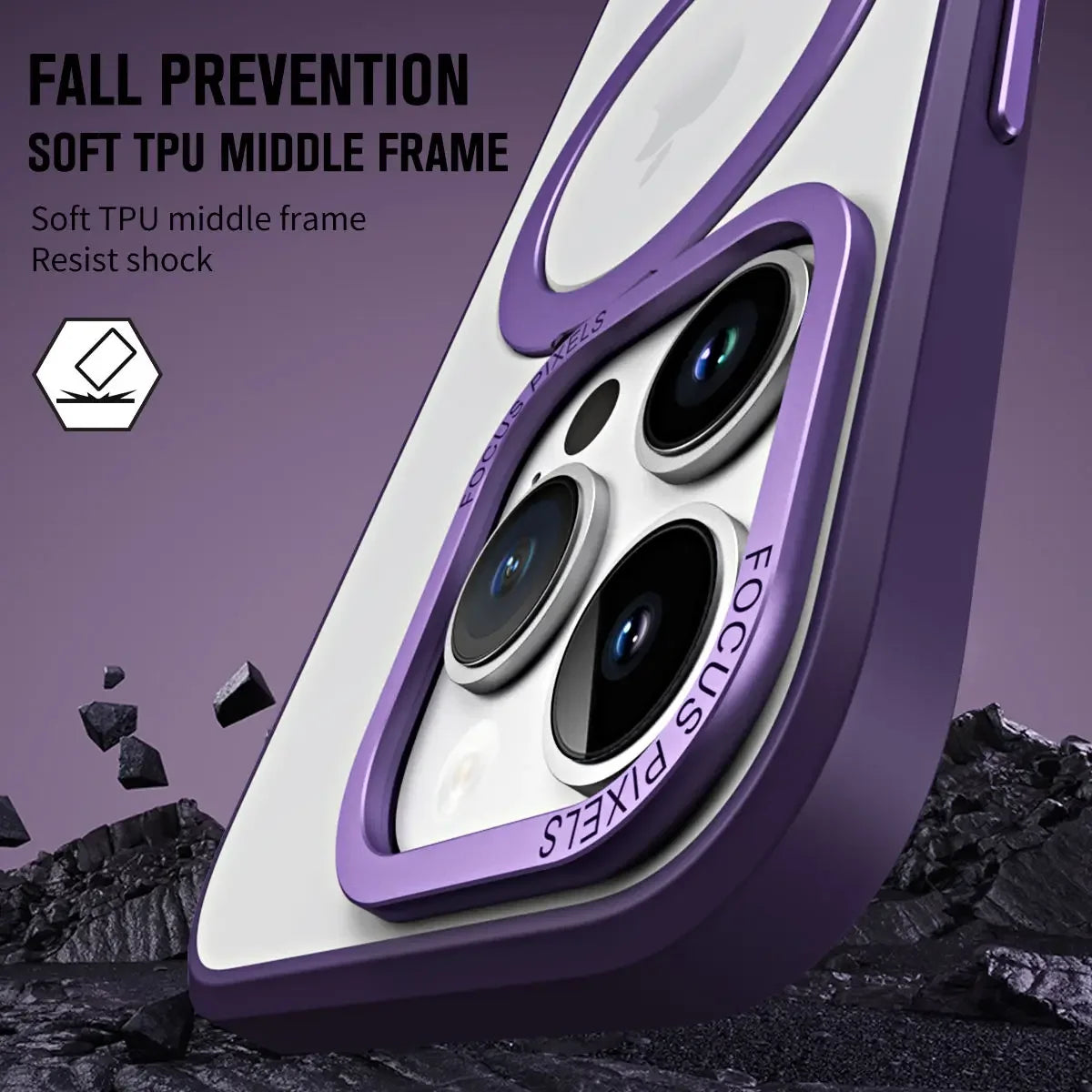 Magnetic Invisible Stand Case for iPhone 14 / 13 / 12 / 11 Series