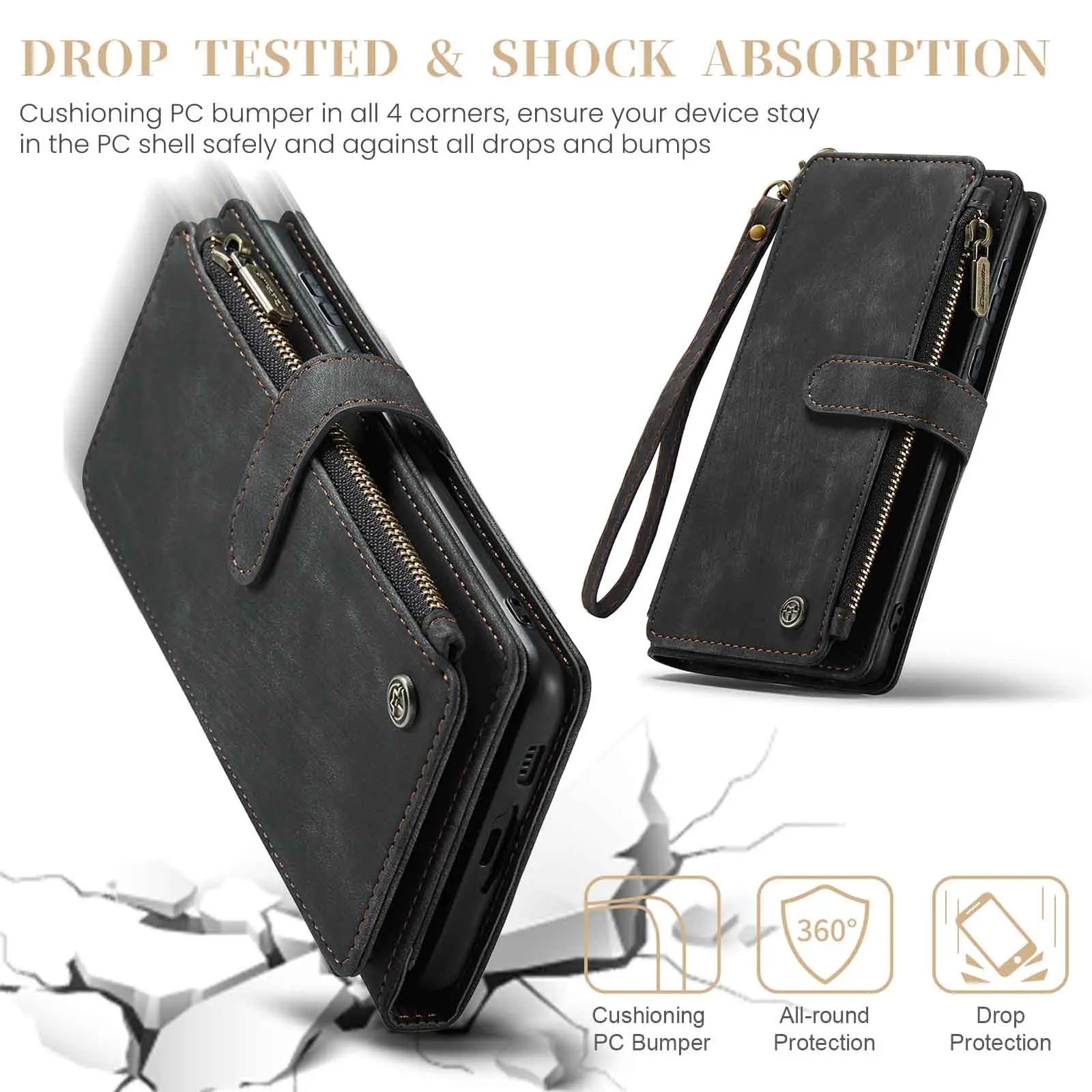 Leather Wallet Case for Samsung Galaxy A55 / A35 / A25 5G