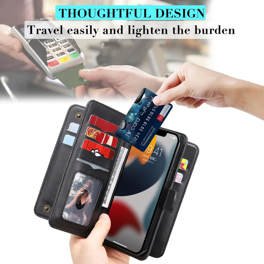 Multi-Function Wallet Case for iPhone 15 / 14 / 13 / 12 / 11 Series