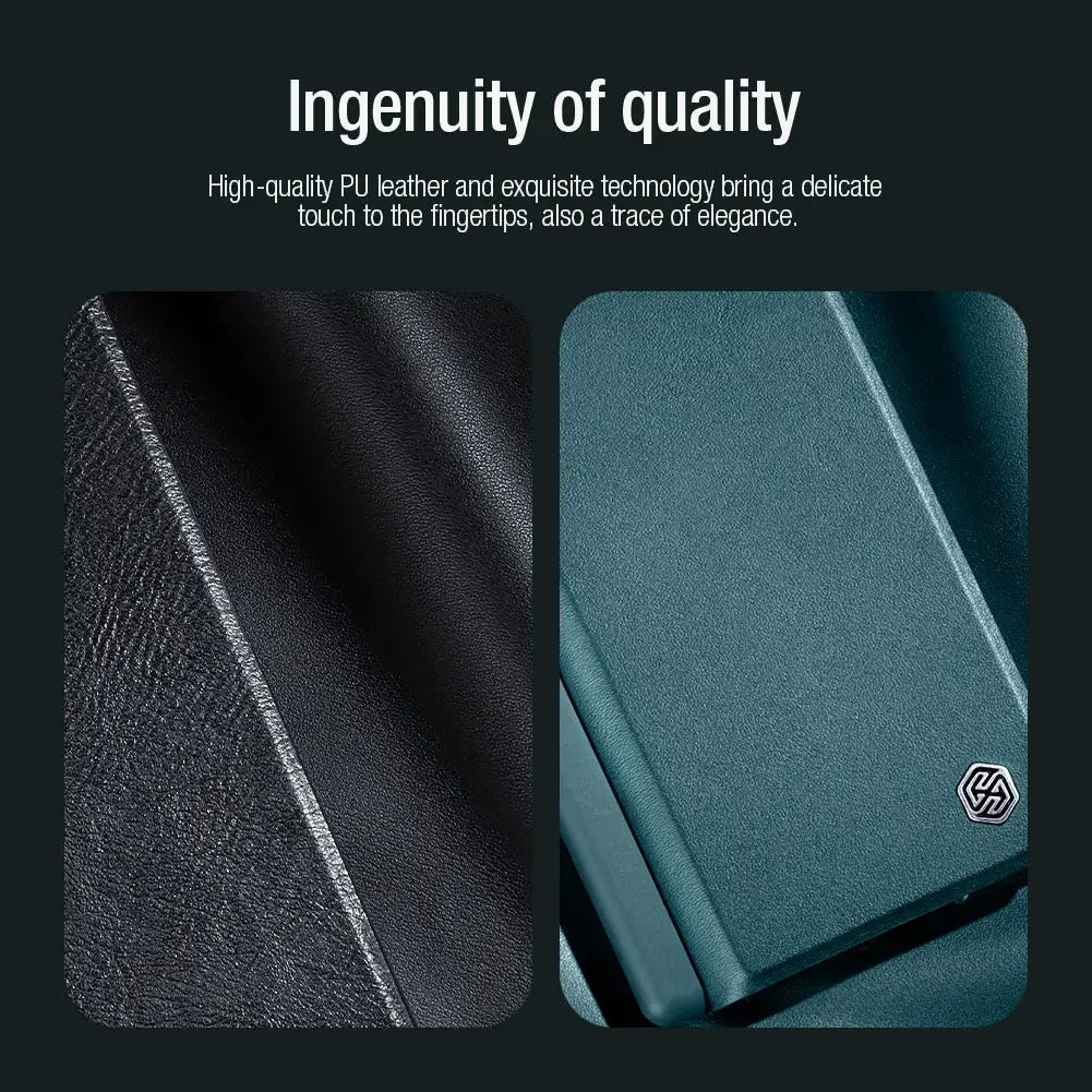 NILLKIN Qin Leather Case for Samsung Galaxy Z Fold 5 with S-Pen Holder