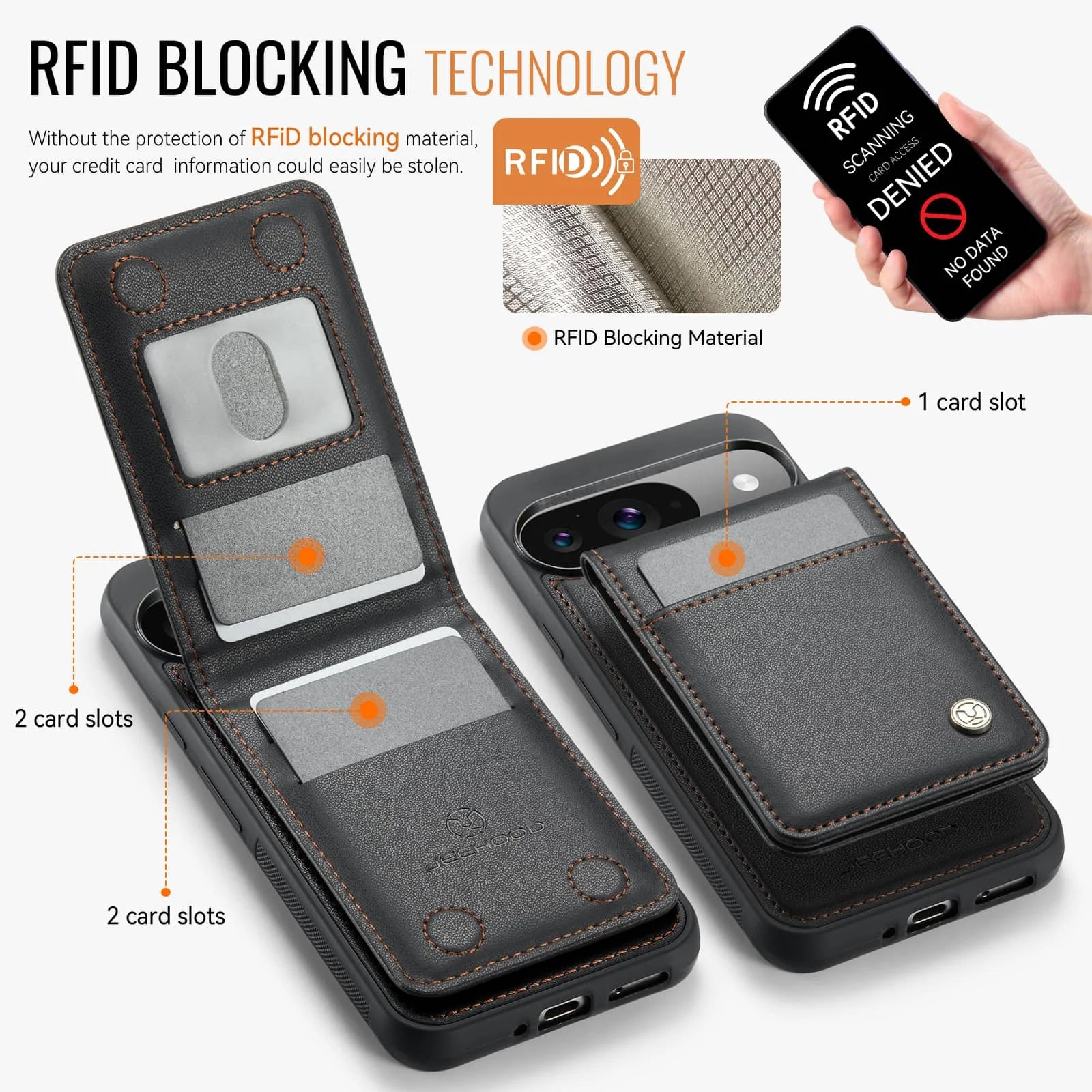 2-in-1 Magnetic Wallet Case for Google Pixel 9 Series