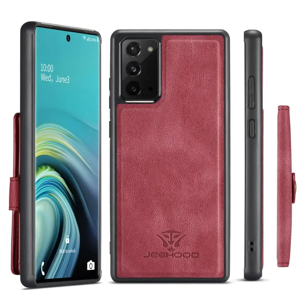 Magnetic Leather Wallet Case for Samsung Galaxy Note & S Series