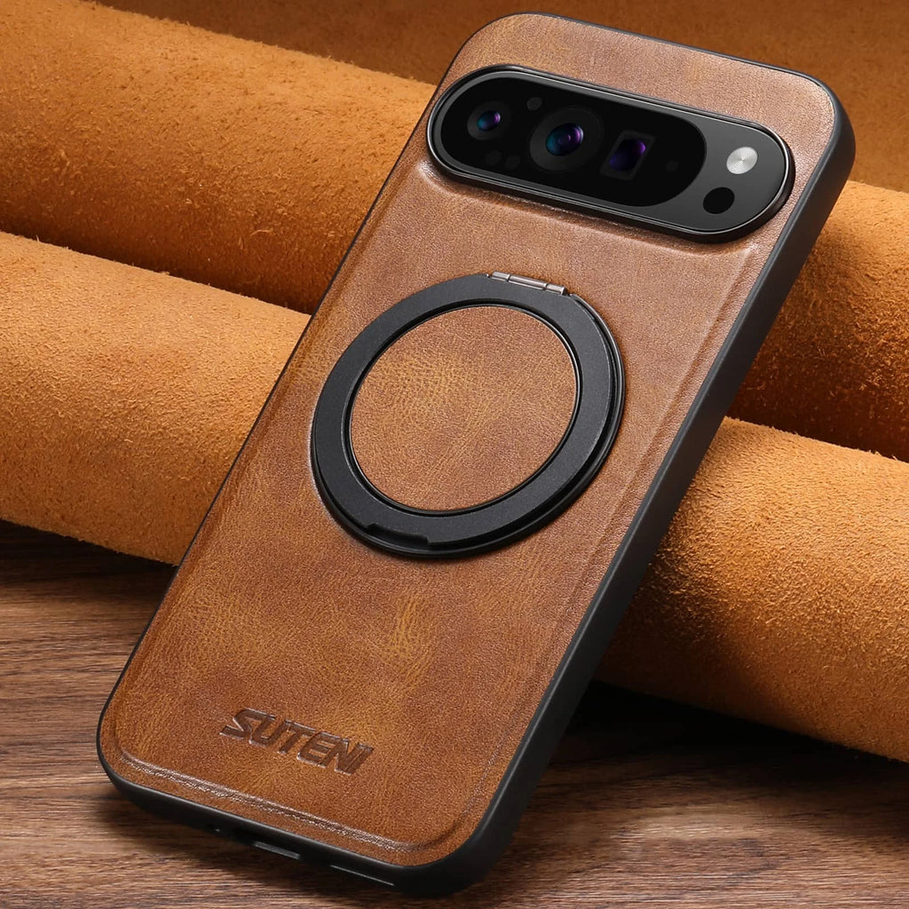 Pixel 6/9 Series Magnetic Leather Kickstand Case