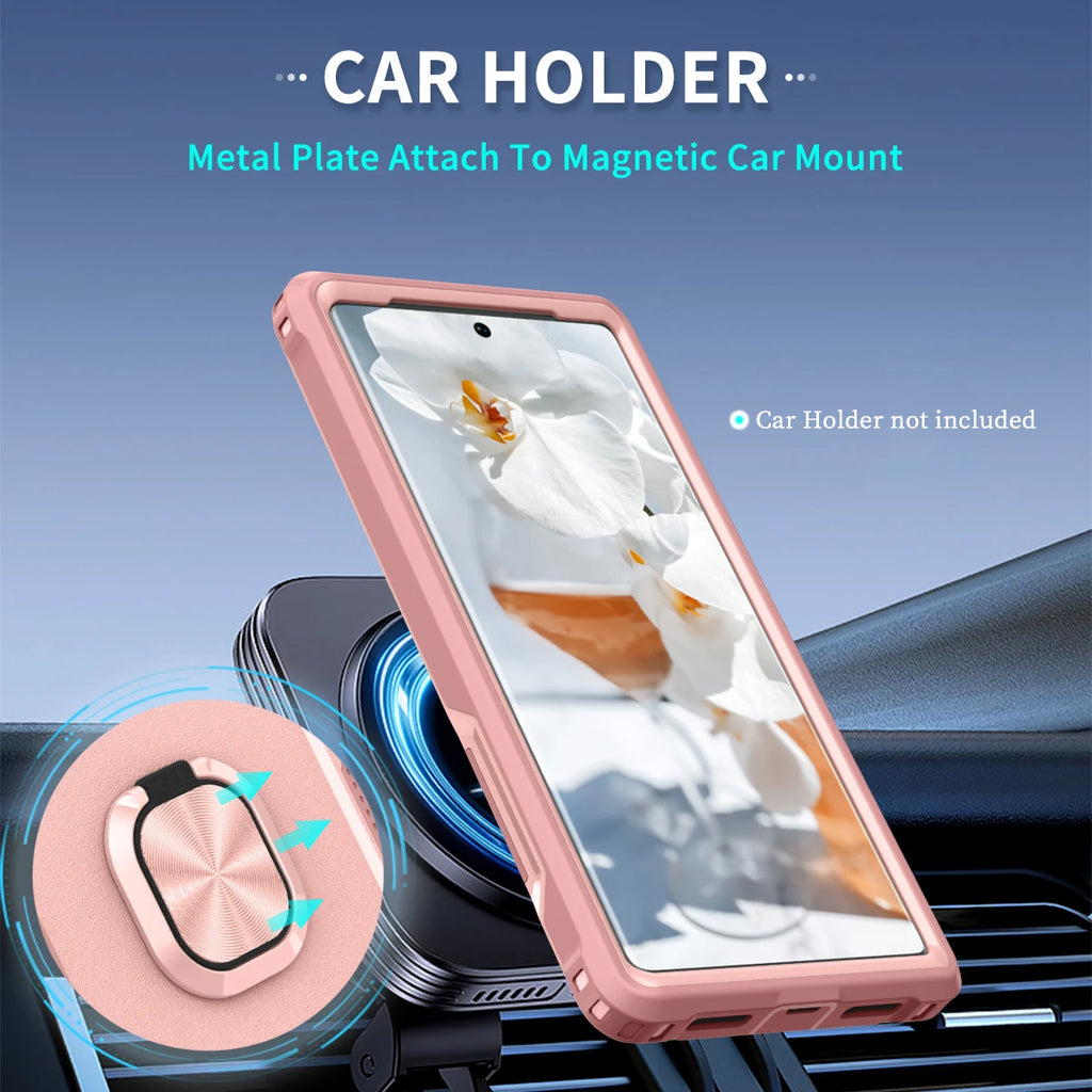 Heavy Duty Ring Kickstand Case for Google Pixel 7/6 Series