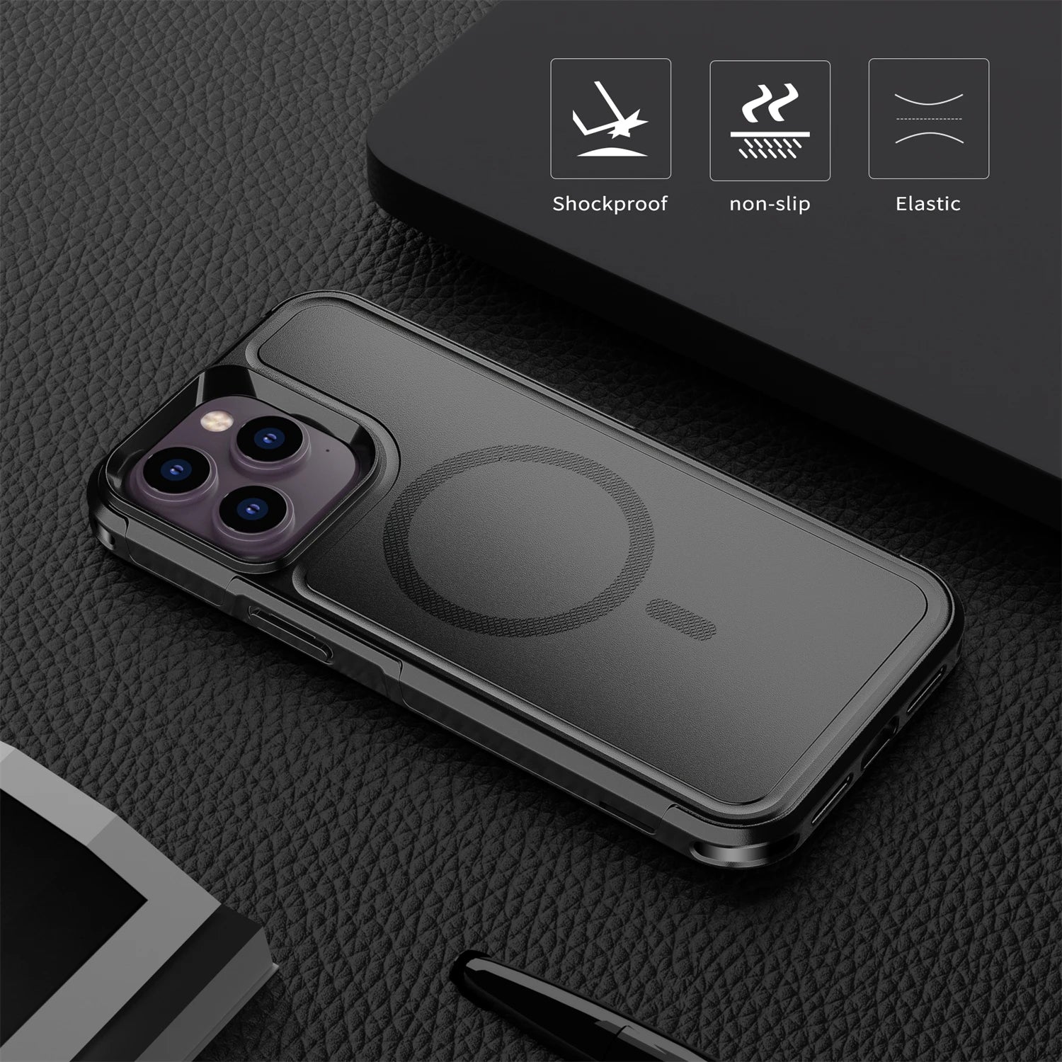 Magnetic MIL-Grade Case for iPhone 14 / 13 Series