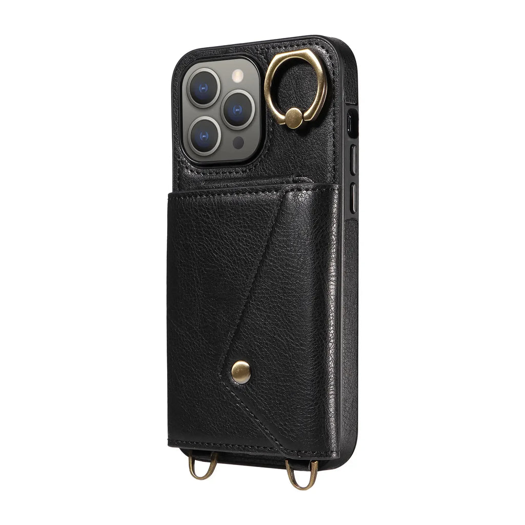 Leather Wallet Case for iPhone 15 / 14 / 13 / 12 / 11 Series
