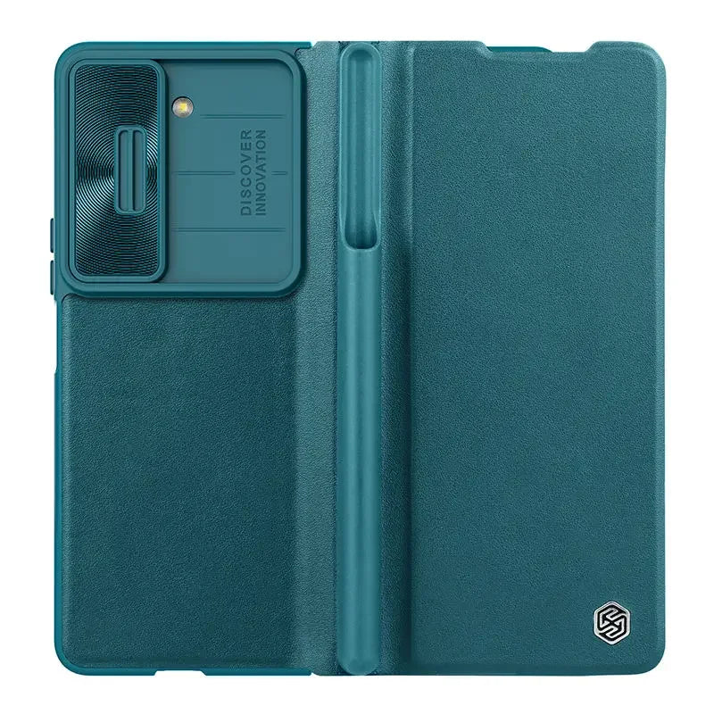 NILLKIN Qin Leather Case for Samsung Galaxy Z Fold 5 with S-Pen Holder