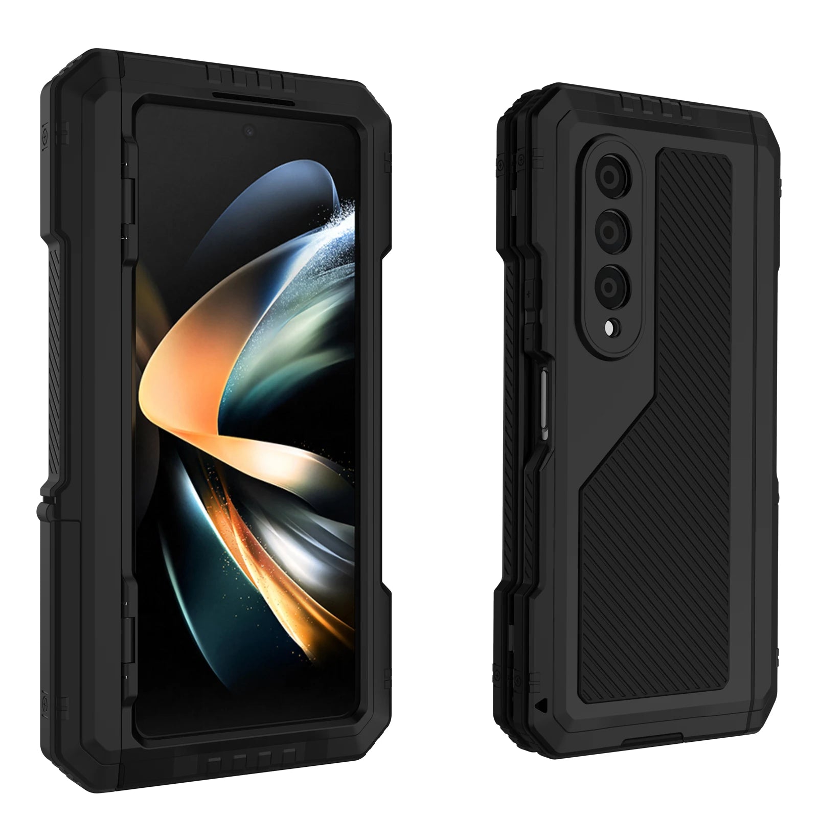 Metal Kickstand Armor Case for Samsung Galaxy Z Fold 4