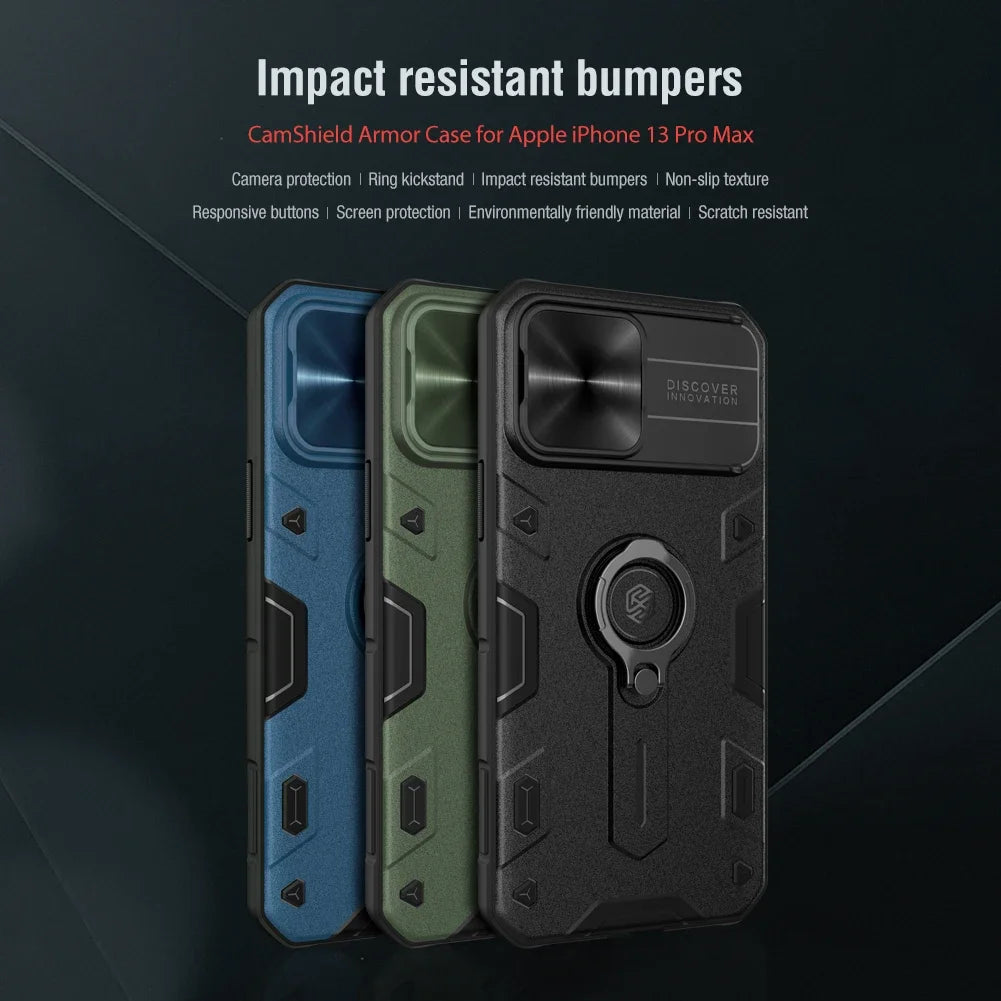 Nillkin Ring Stand Camera Protection Case for iPhone 13 Series