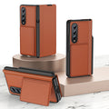 Leather Wallet Case with S Pen Holder for Samsung Galaxy Z Fold 4 / 3
