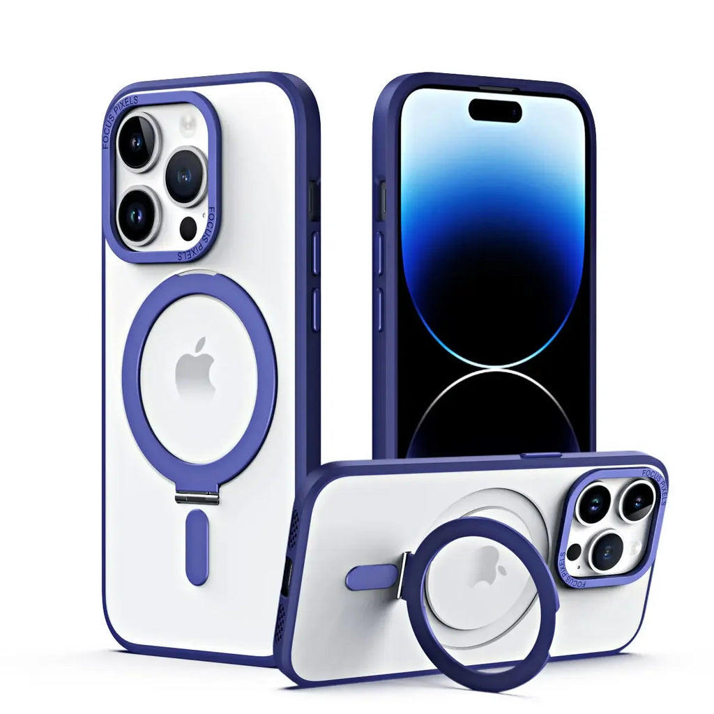 Magnetic Invisible Stand Case for iPhone 14 / 13 / 12 / 11 Series