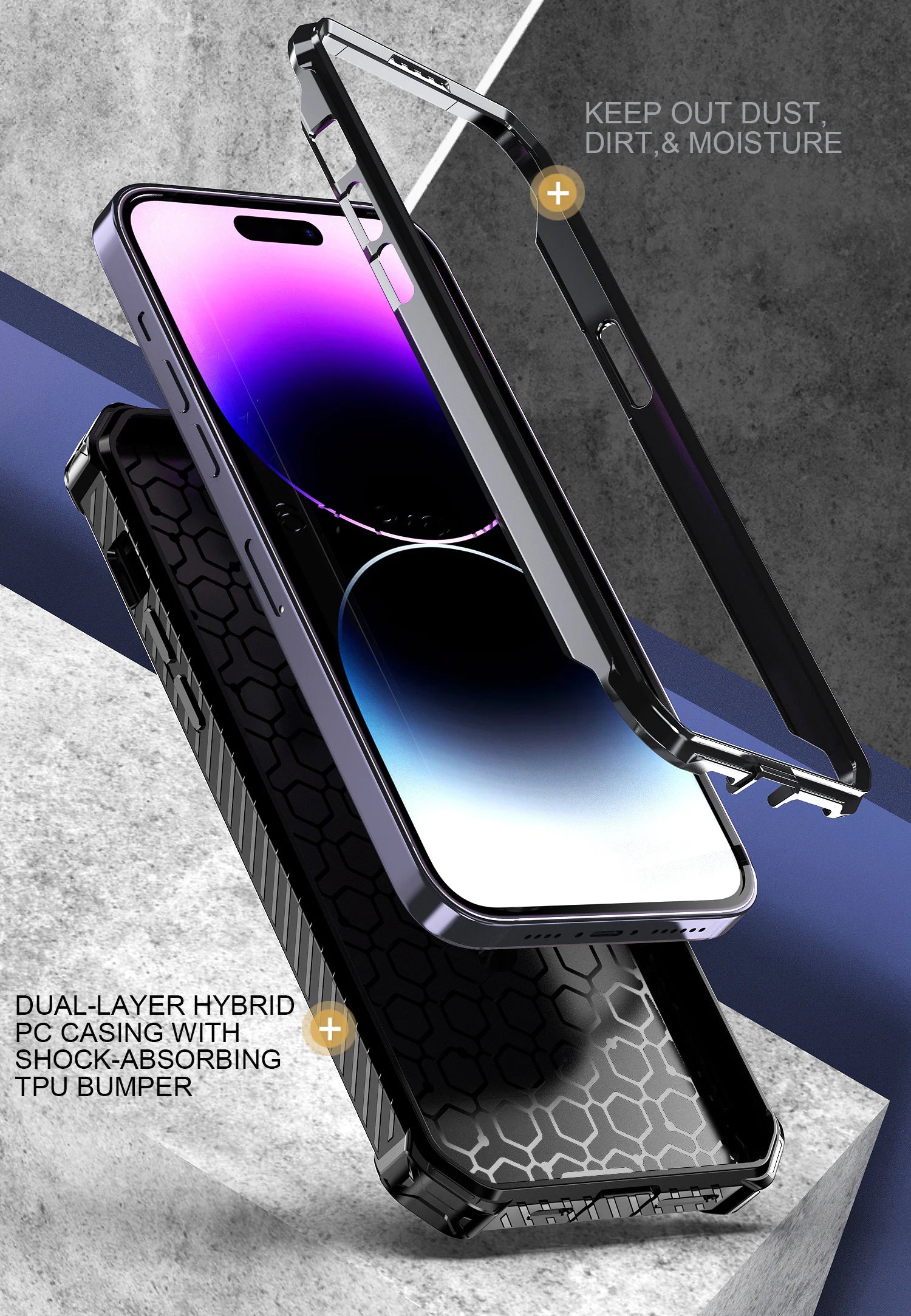 Heavy Duty Magnetic Kickstand Case for iPhone 15 / 14 / 13 / 12 / 11 Series