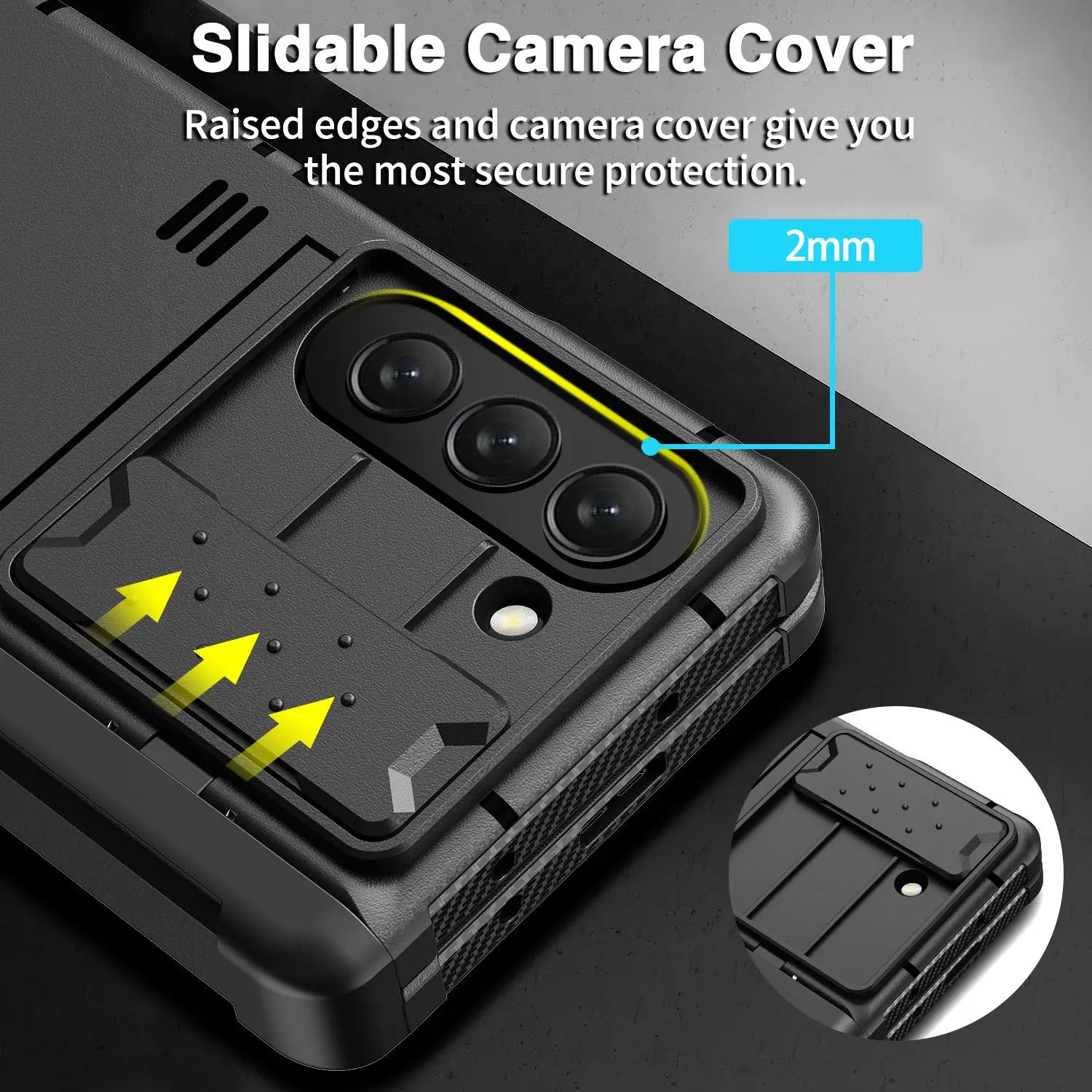 Heavy Duty Rugged Case for Samsung Galaxy Z Fold 5 with S-Pen Holder