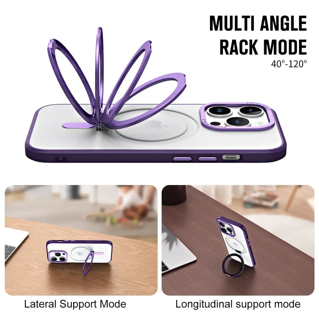 Magnetic Invisible Stand Case for iPhone 14 / 13 / 12 / 11 Series