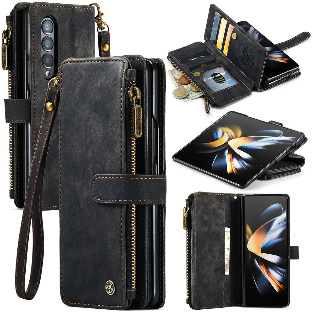 Magnetic Wallet Flip Case for Samsung Galaxy Z Fold 3 / Z Fold 4