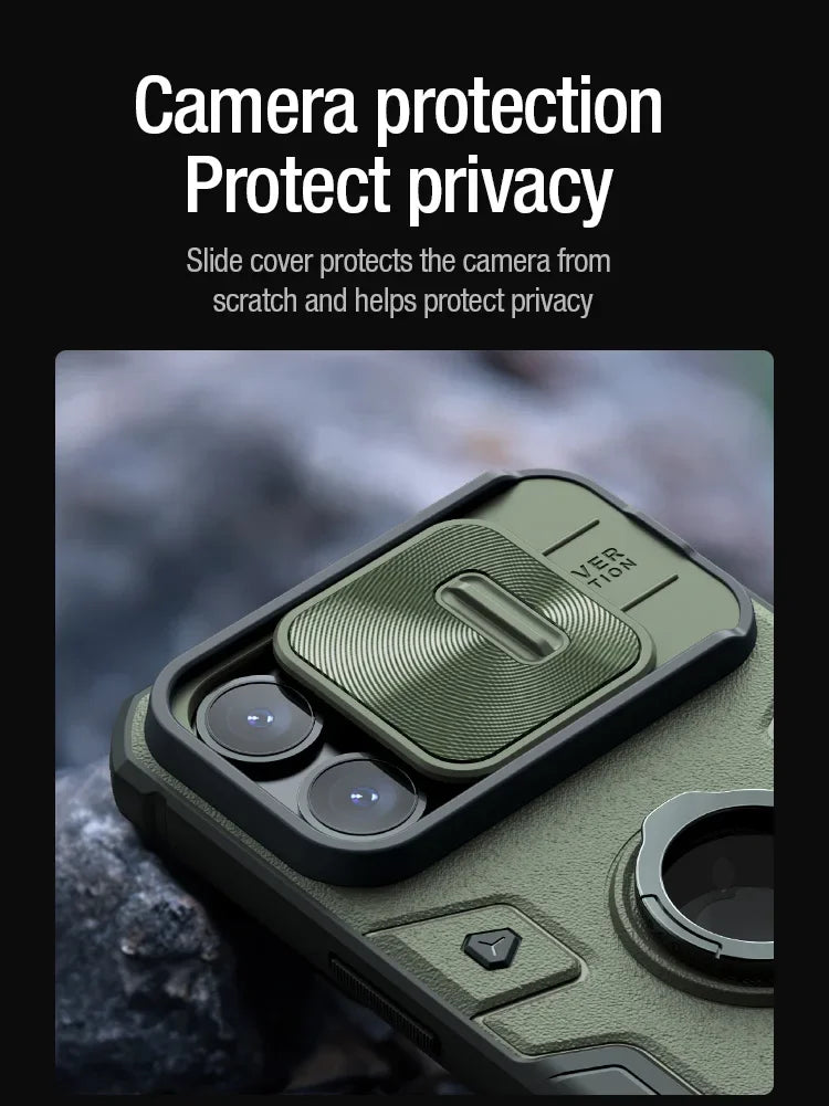 Nillkin Ring Stand Camera Protection Case for iPhone 15 Pro Max / Pro