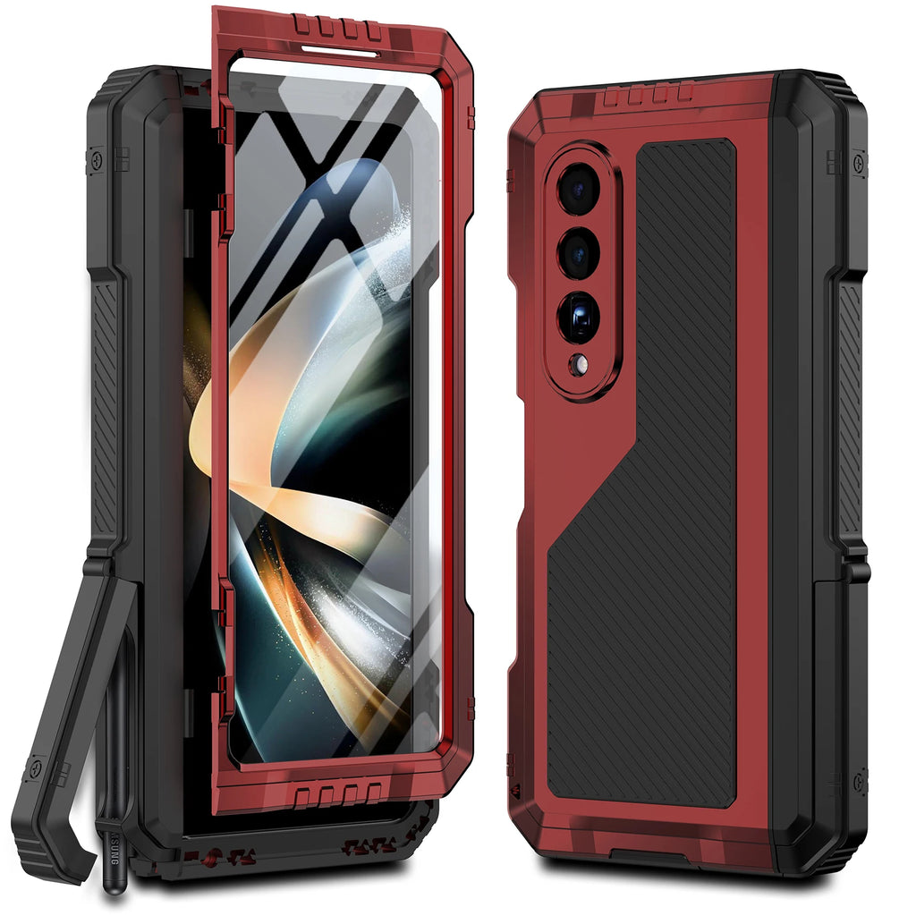 Metal Kickstand Armor Case for Samsung Galaxy Z Fold 4