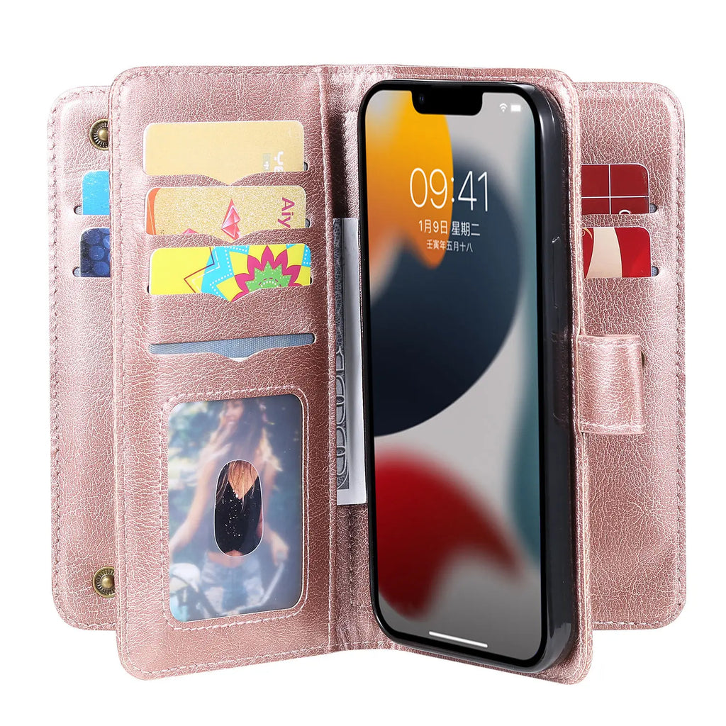 Multi-Function Wallet Case for iPhone 15 / 14 / 13 / 12 / 11 Series