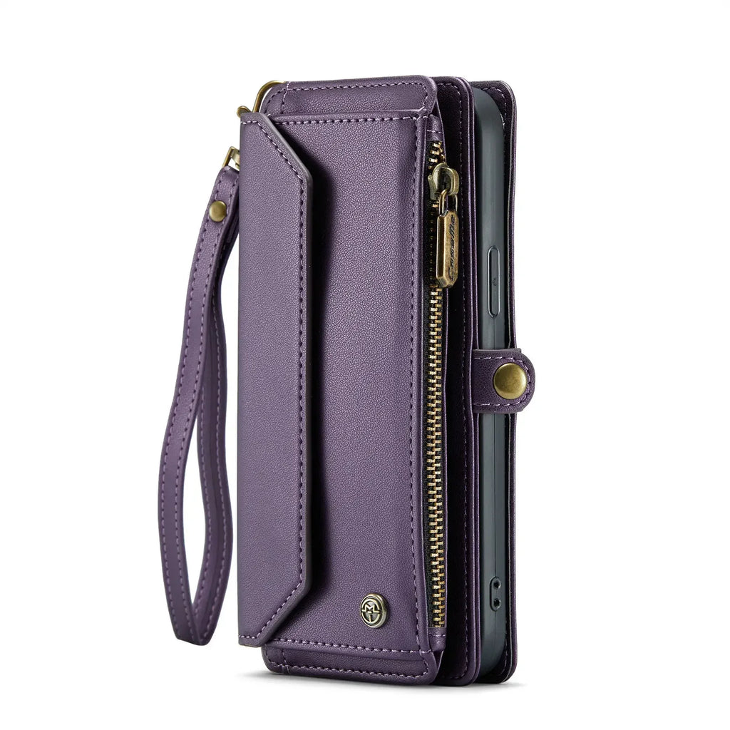 RFID Blocking Crossbody Wallet Case for iPhone 15–11 Series