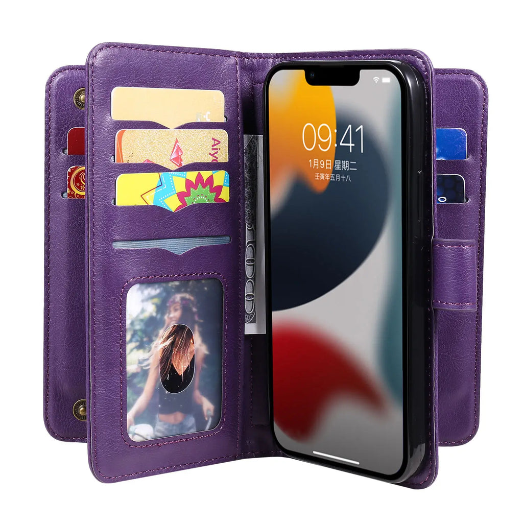 Multi-Function Wallet Case for iPhone 15 / 14 / 13 / 12 / 11 Series