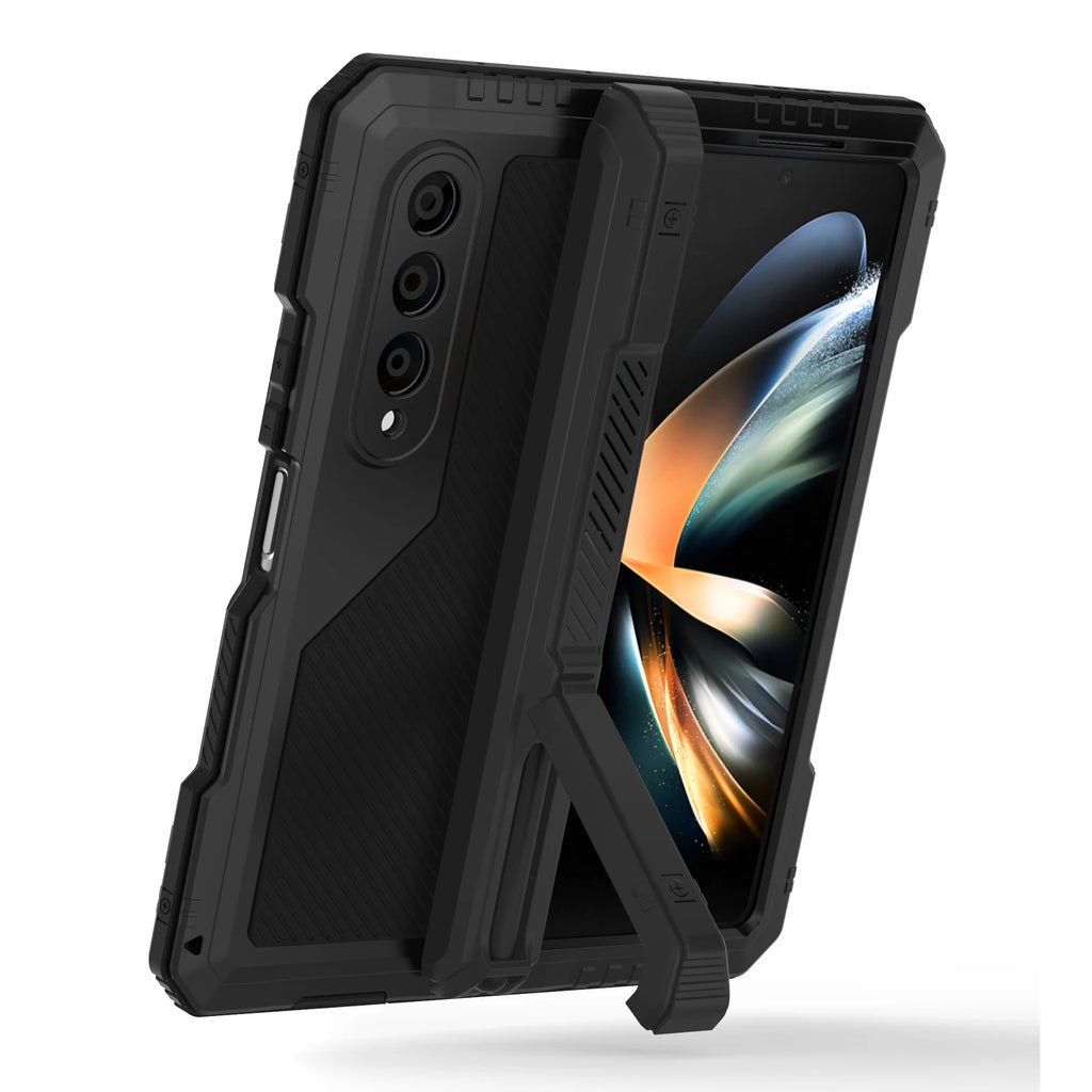 Metal Kickstand Armor Case for Samsung Galaxy Z Fold 4