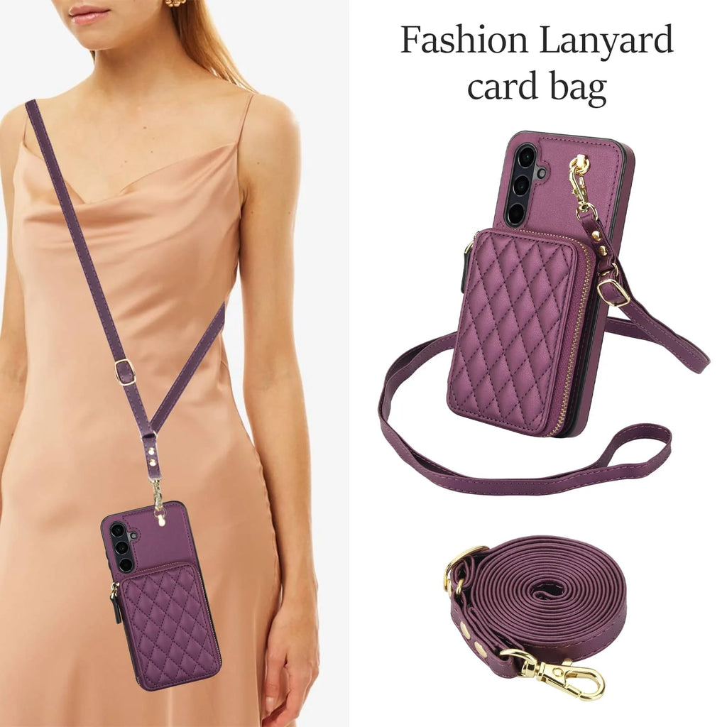 RFID Blocking Crossbody Wallet Case for Samsung Galaxy A Series