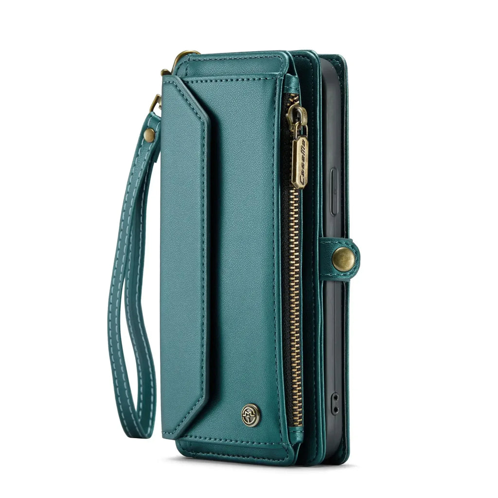 RFID Blocking Crossbody Wallet Case for iPhone 15–11 Series