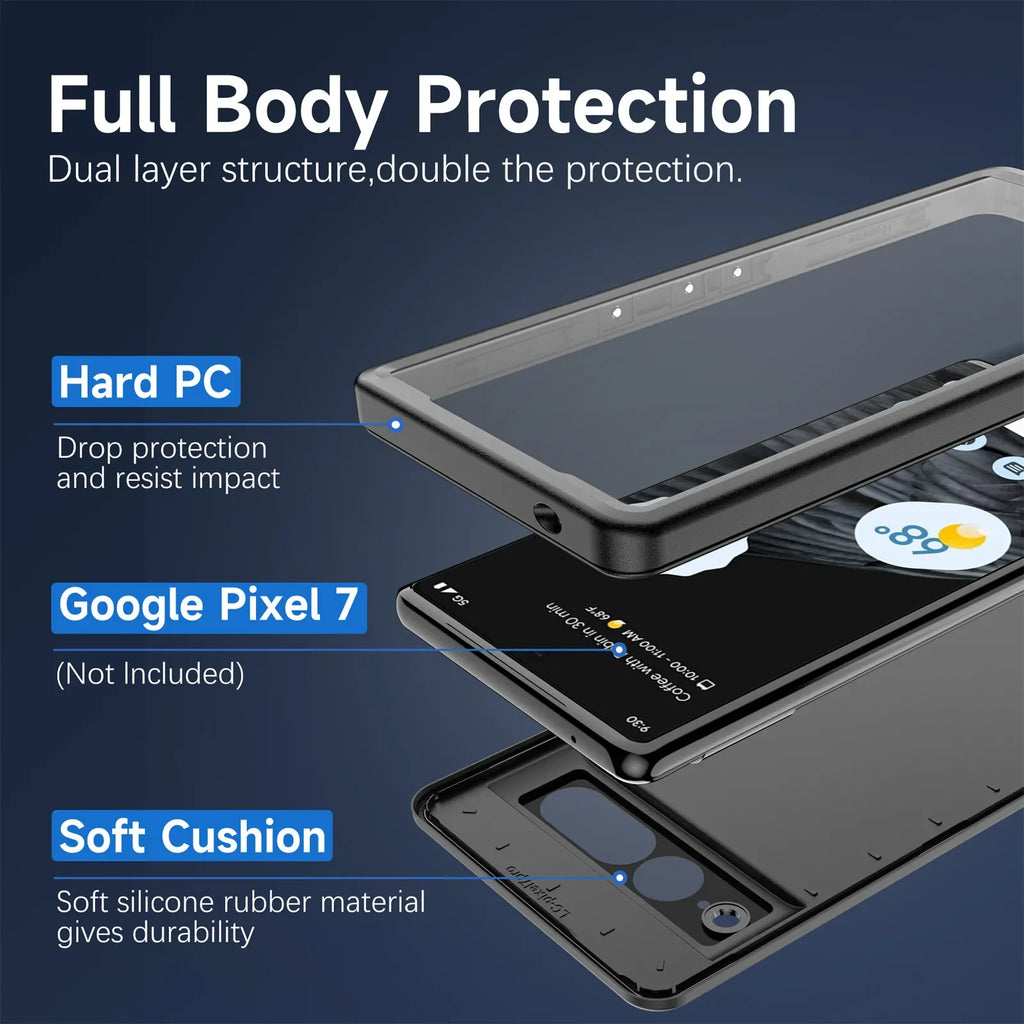 Waterproof Shockproof Case for Google Pixel 7 Pro