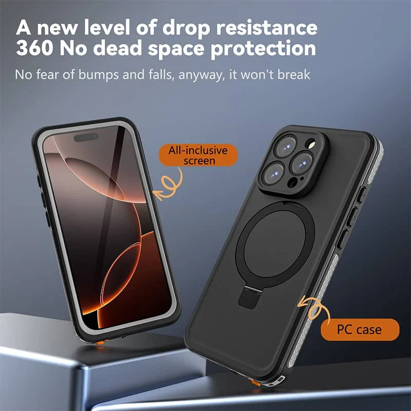 Waterproof Heavy Duty MagSafe Case for iPhone 16/15 Series