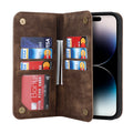 Magnetic Leather Wallet Case for iPhone 15/14 Series