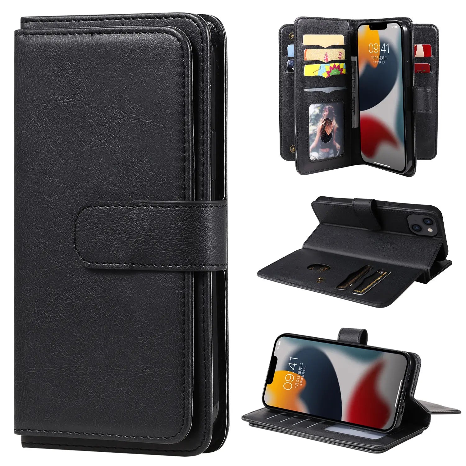 Multi-Function Wallet Case for iPhone 15 / 14 / 13 / 12 / 11 Series