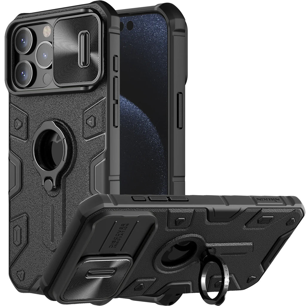 Nillkin Ring Stand Camera Protection Case for iPhone 15 Pro Max / Pro