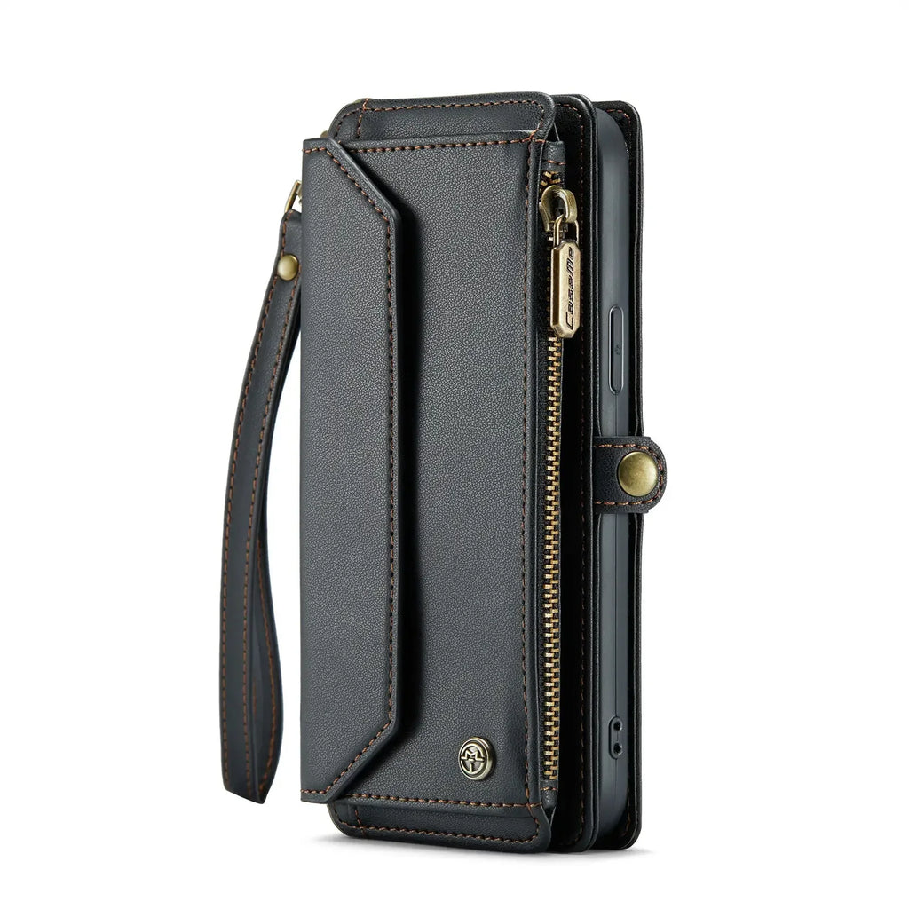 RFID Blocking Crossbody Wallet Case for iPhone 15–11 Series