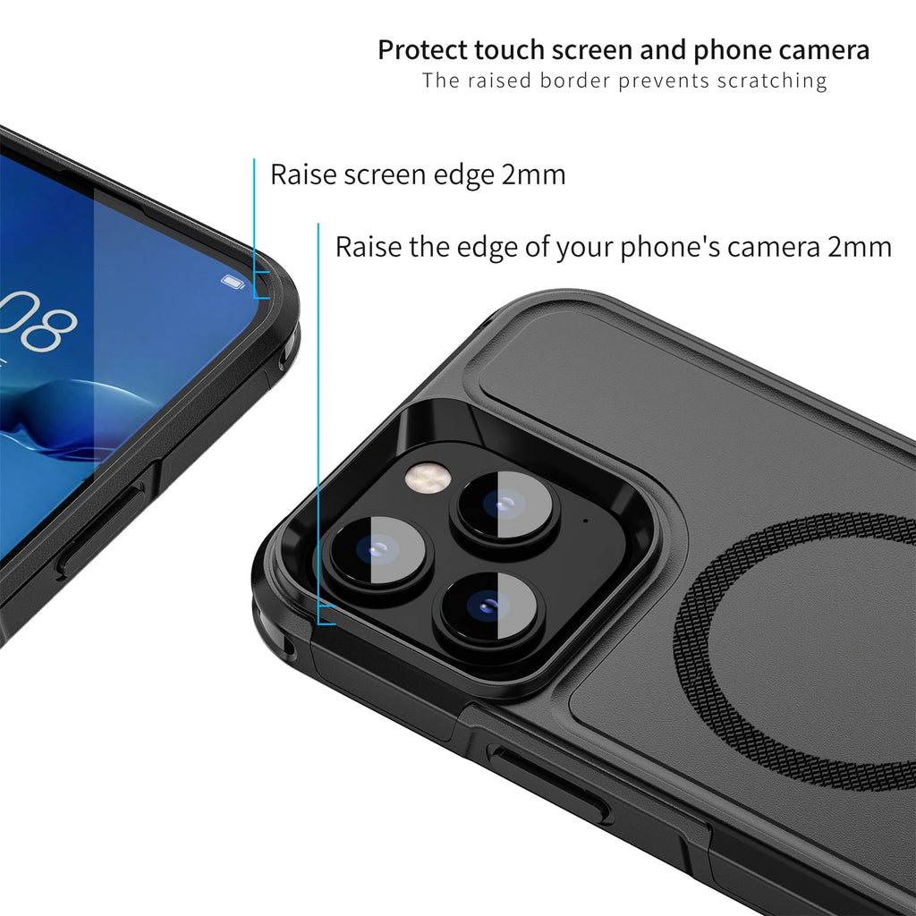 Magnetic MIL-Grade Case for iPhone 14 / 13 Series