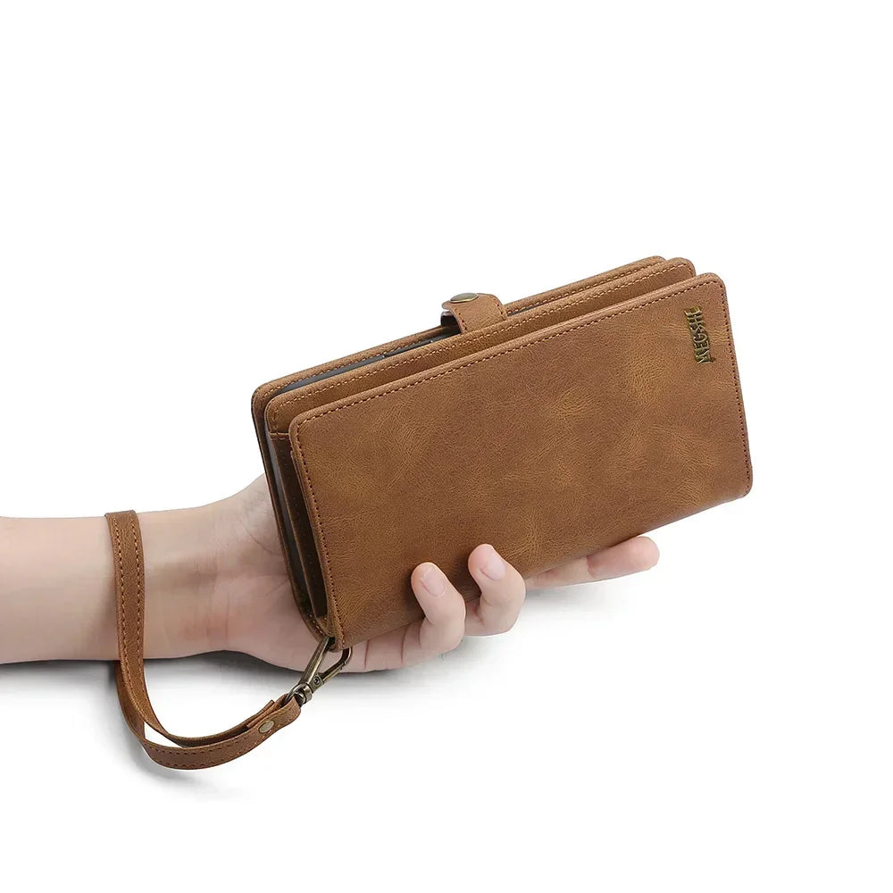 Leather Wallet Case for iPhone 16 / 15 Series
