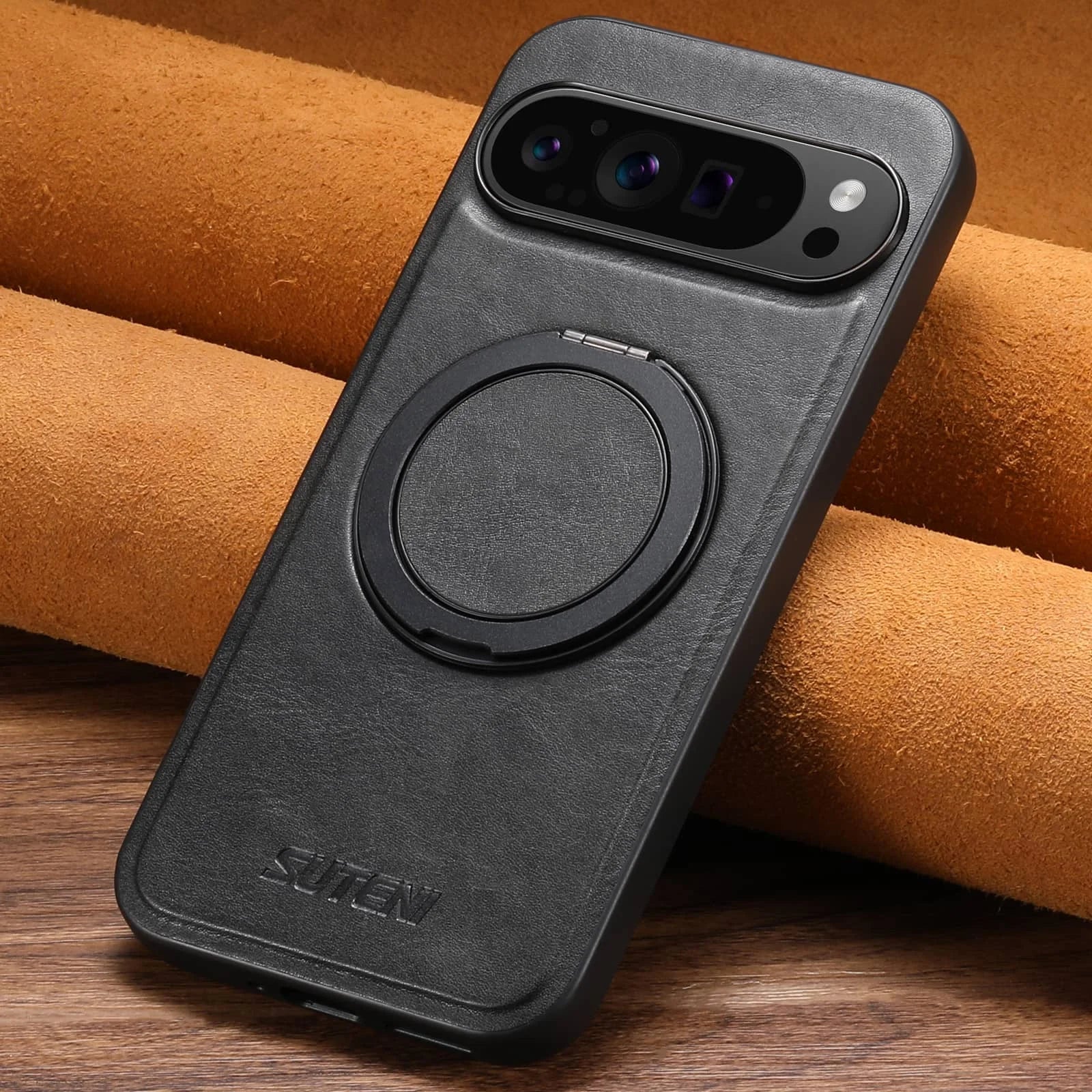 Pixel 6/9 Series Magnetic Leather Kickstand Case