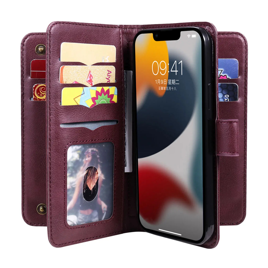 Multi-Function Wallet Case for iPhone 15 / 14 / 13 / 12 / 11 Series
